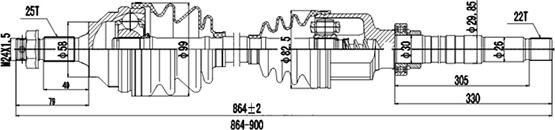 Dynamatrix DDS210015 - Albero motore / Semiasse autozon.pro