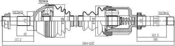 Dynamatrix DDS210032 - Albero motore / Semiasse autozon.pro