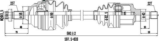 Dynamatrix DDS210026 - Albero motore / Semiasse autozon.pro