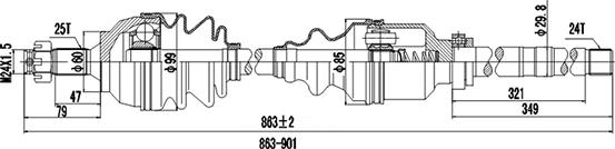 Dynamatrix DDS210167 - Albero motore / Semiasse autozon.pro