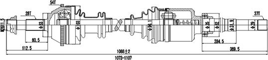 Dynamatrix DDS210104 - Albero motore / Semiasse autozon.pro