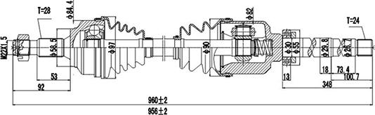 Dynamatrix DDS210265 - Albero motore / Semiasse autozon.pro