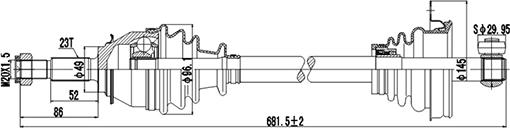 Dynamatrix DDS211012 - Albero motore / Semiasse autozon.pro