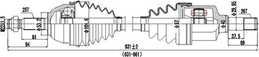 Dynamatrix DDS218041 - Albero motore / Semiasse autozon.pro