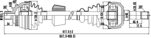 Dynamatrix DDS218009 - Albero motore / Semiasse autozon.pro