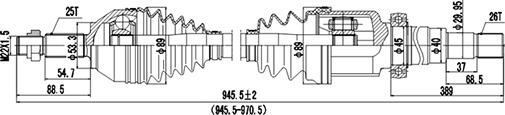 Dynamatrix DDS218102 - Albero motore / Semiasse autozon.pro