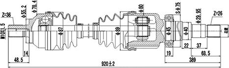 Dynamatrix DDS218329 - Albero motore / Semiasse autozon.pro