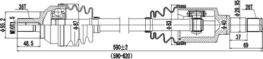 Dynamatrix DDS218327 - Albero motore / Semiasse autozon.pro