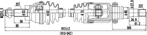 Dynamatrix DDS218217 - Albero motore / Semiasse autozon.pro