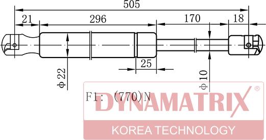 Dynamatrix DGS034529 - Ammortizatore pneumatico, Cofano bagagli / vano carico autozon.pro