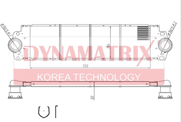 Dynamatrix DR96683 - Intercooler autozon.pro