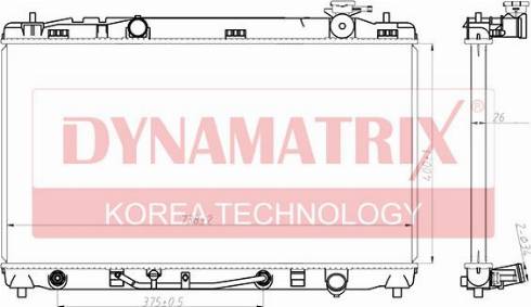 Dynamatrix DR646808 - Radiatore, Raffreddamento motore autozon.pro