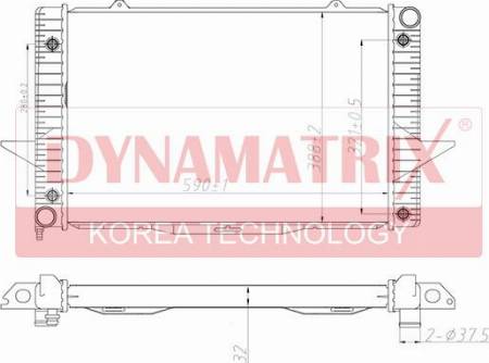 Dynamatrix DR65539A - Radiatore, Raffreddamento motore autozon.pro