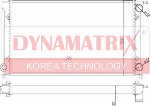 Dynamatrix DR651511 - Radiatore, Raffreddamento motore autozon.pro