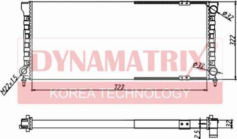 Dynamatrix DR651621 - Radiatore, Raffreddamento motore autozon.pro