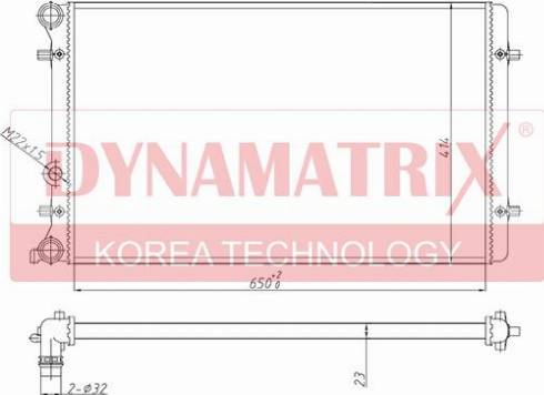 Dynamatrix DR652011 - Radiatore, Raffreddamento motore autozon.pro