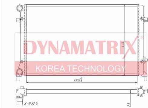 Dynamatrix DR65277 - Radiatore, Raffreddamento motore autozon.pro