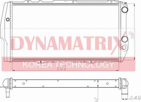 Dynamatrix DR604551 - Radiatore, Raffreddamento motore autozon.pro