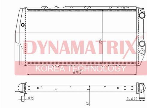 Dynamatrix DR604781 - Radiatore, Raffreddamento motore autozon.pro