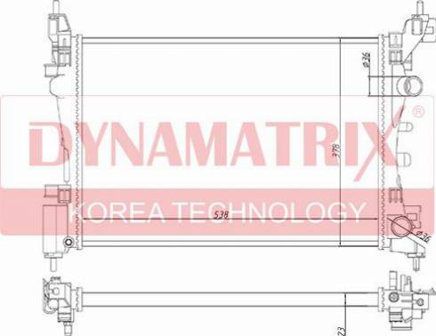 Dynamatrix DR61918 - Radiatore, Raffreddamento motore autozon.pro