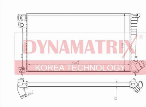 Dynamatrix DR61315 - Radiatore, Raffreddamento motore autozon.pro