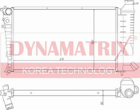 Dynamatrix DR61313 - Radiatore, Raffreddamento motore autozon.pro