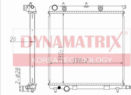 Dynamatrix DR61284 - Radiatore, Raffreddamento motore autozon.pro