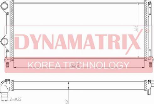 Dynamatrix DR61765 - Radiatore, Raffreddamento motore autozon.pro