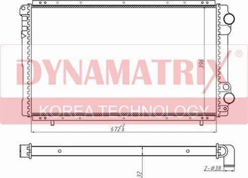 Dynamatrix DR63912A - Radiatore, Raffreddamento motore autozon.pro