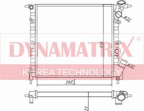 Dynamatrix DR63929 - Radiatore, Raffreddamento motore autozon.pro