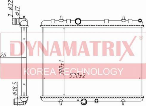 Dynamatrix DR63606A - Radiatore, Raffreddamento motore autozon.pro