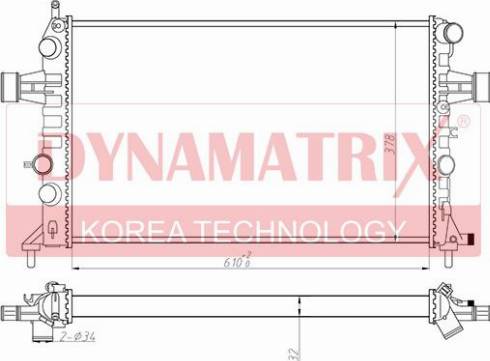 Dynamatrix DR630041 - Radiatore, Raffreddamento motore autozon.pro