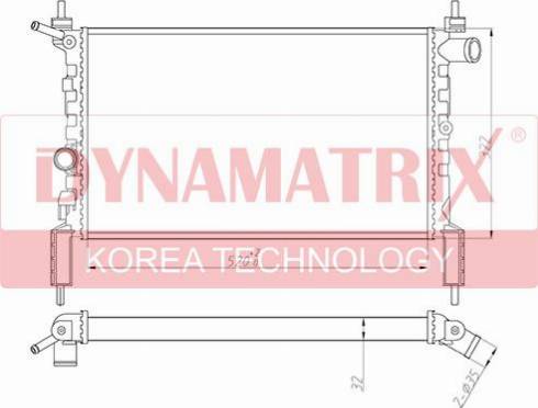 Dynamatrix DR632761 - Radiatore, Raffreddamento motore autozon.pro