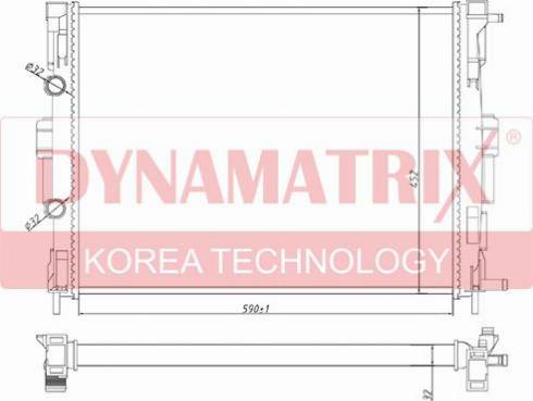 Dynamatrix DR63765A - Radiatore, Raffreddamento motore autozon.pro