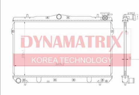 Dynamatrix DR62298 - Radiatore, Raffreddamento motore autozon.pro