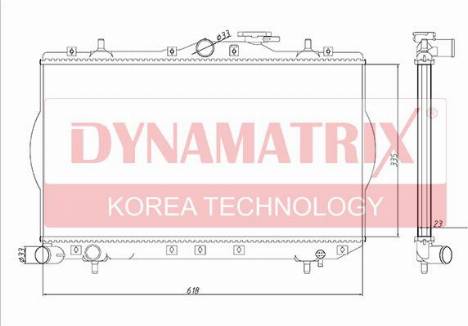 Dynamatrix DR62297 - Radiatore, Raffreddamento motore autozon.pro