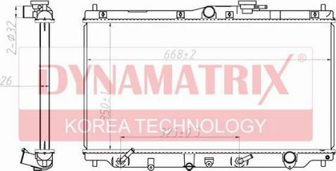 Dynamatrix DR622831 - Radiatore, Raffreddamento motore autozon.pro