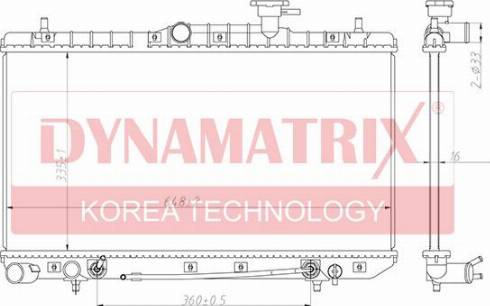 Dynamatrix DR67023 - Radiatore, Raffreddamento motore autozon.pro