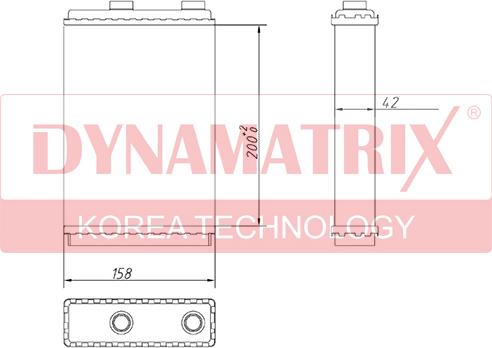 Dynamatrix DR71451 - Scambiatore calore, Riscaldamento abitacolo autozon.pro