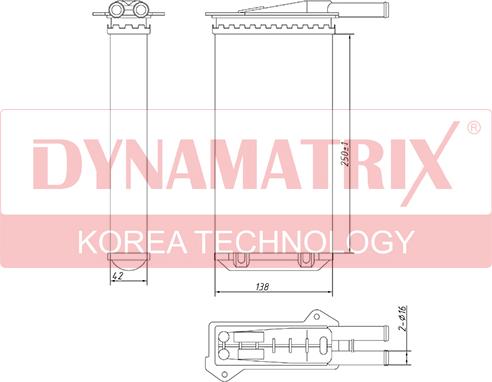 Dynamatrix DR71761 - Scambiatore calore, Riscaldamento abitacolo autozon.pro