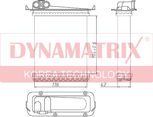 Dynamatrix DR73640 - Scambiatore calore, Riscaldamento abitacolo autozon.pro