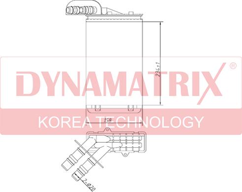 Dynamatrix DR73252 - Scambiatore calore, Riscaldamento abitacolo autozon.pro