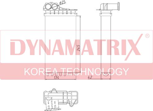 Dynamatrix DR72941 - Scambiatore calore, Riscaldamento abitacolo autozon.pro