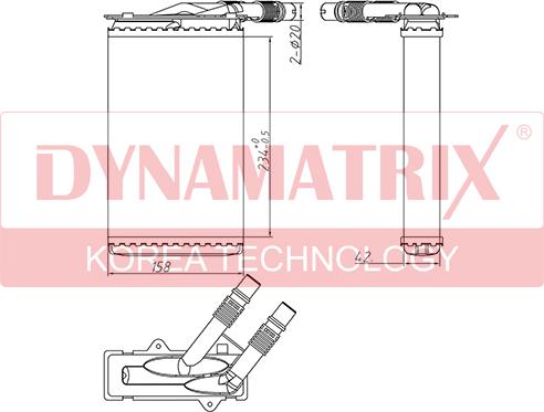 Dynamatrix DR72985 - Scambiatore calore, Riscaldamento abitacolo autozon.pro