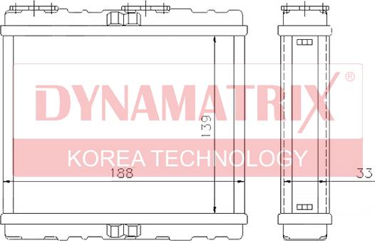 Dynamatrix DR72200 - Scambiatore calore, Riscaldamento abitacolo autozon.pro