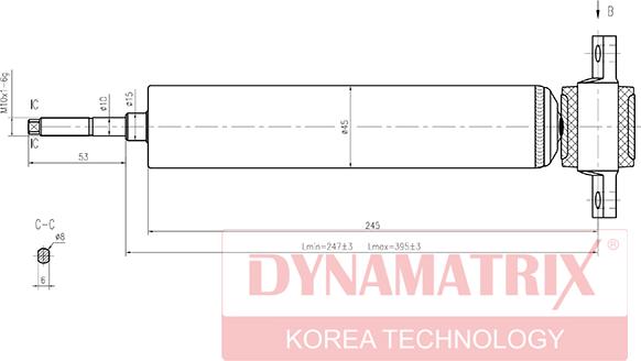 Dynamatrix DSA444050 - Ammortizzatore autozon.pro