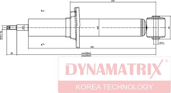 Dynamatrix DSA441902 - Ammortizzatore autozon.pro