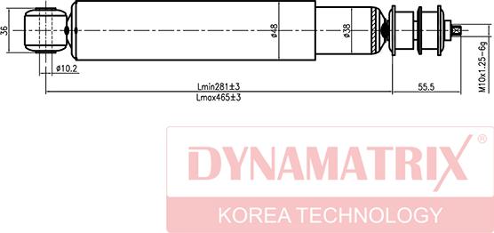 Dynamatrix DSA443135 - Ammortizzatore autozon.pro