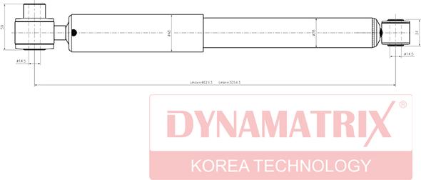 Dynamatrix DSA551804 - Ammortizzatore autozon.pro