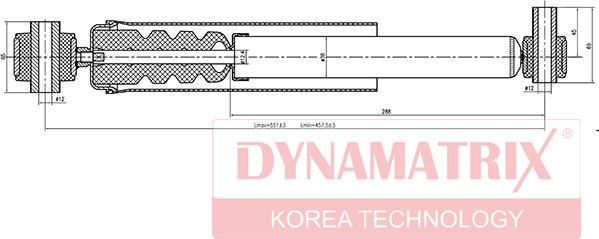 Dynamatrix DSA553803 - Ammortizzatore autozon.pro